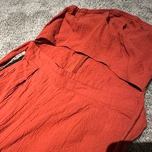 Burnt orange jumpsuit